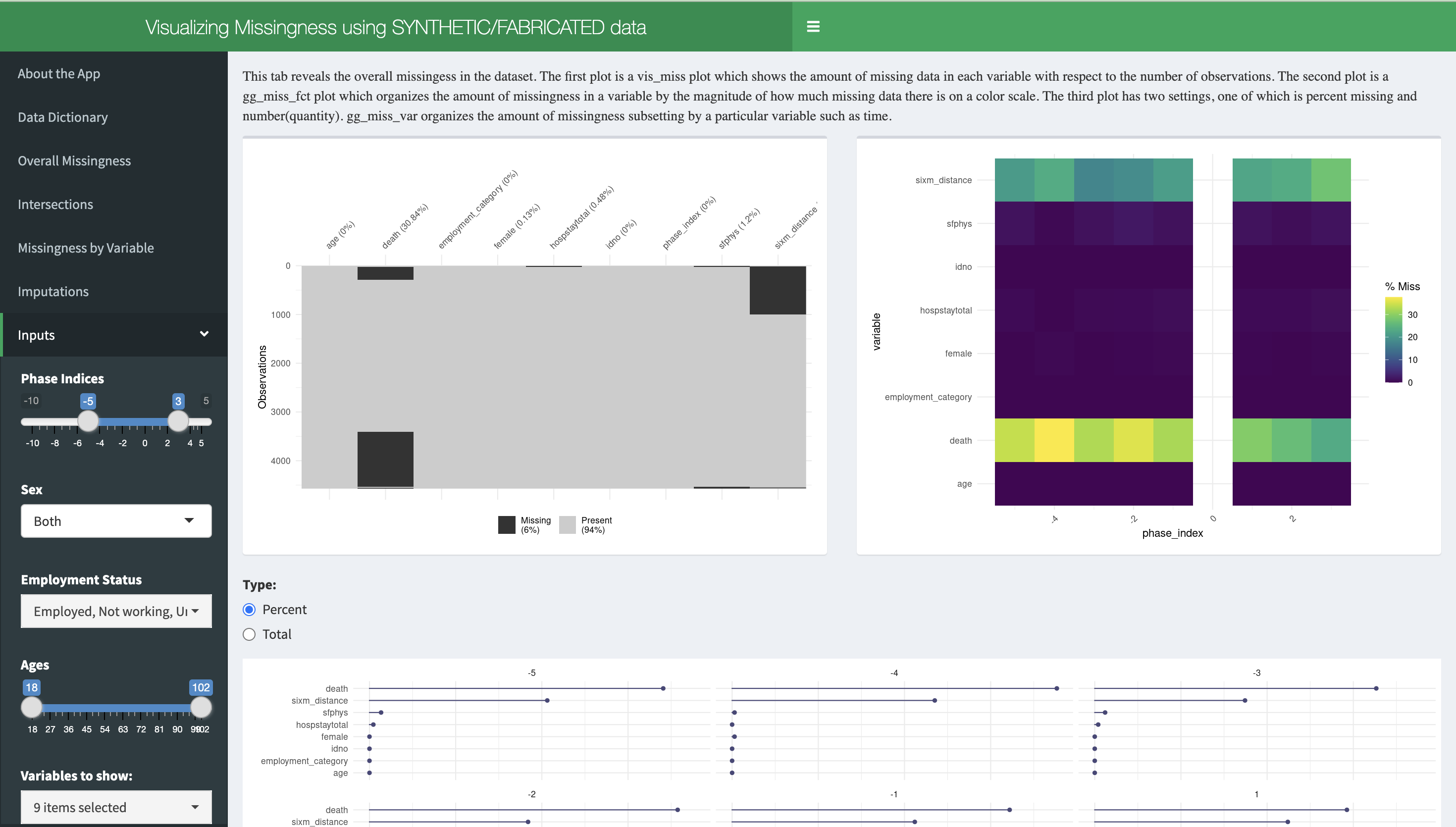 Shiny app example: click to explore